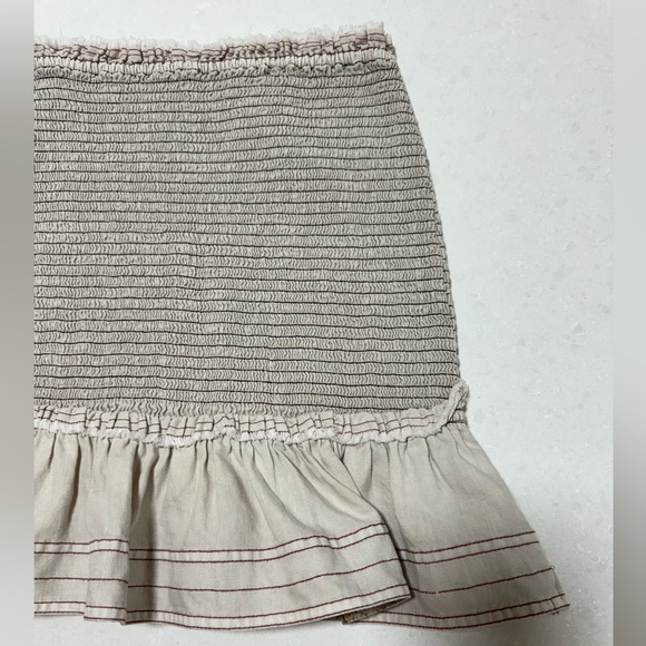 Pilcro Anthropologie Smocked Mini Skirt Size XS - Picture 12 of 13